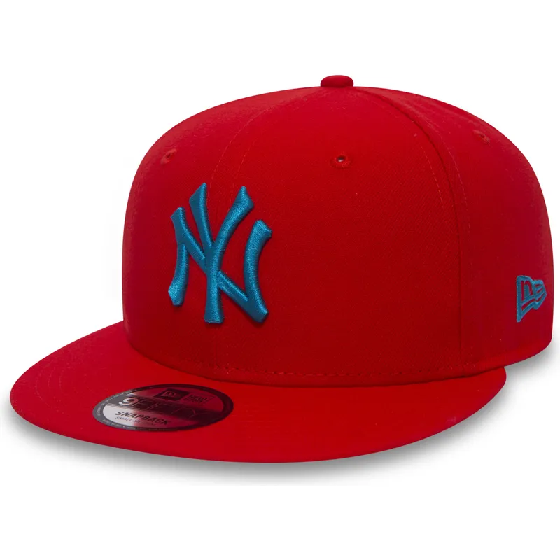 kasketter-flad-rod-snapback-9fifty-essential-league-fra-new-york-yankees-mlb-af-new-era