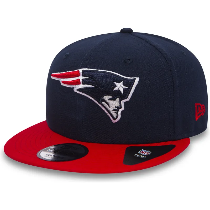 kasketter-flad-marinebla-snapback-9fifty-team-fra-new-england-patriots-nfl-af-new-era