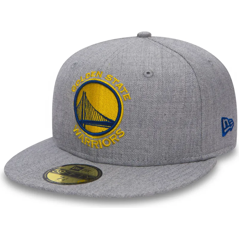 kasketter-flad-gra-tilpasset-59fifty-heather-fra-golden-state-warriors-nba-af-new-era kasketter-flad-gra-tilpasset-59fifty-heather-fra-golden-state-warriors-nba-af-new-era