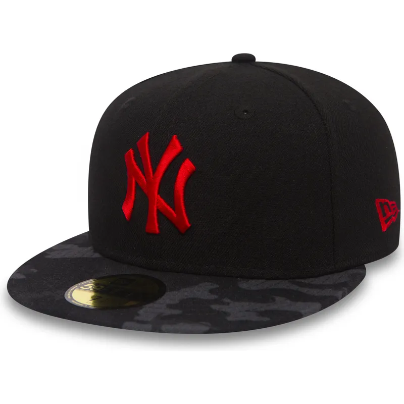 kasketter-flad-sort-tilpasset-59fifty-contrast-camo-fra-new-york-yankees-mlb-af-new-era
