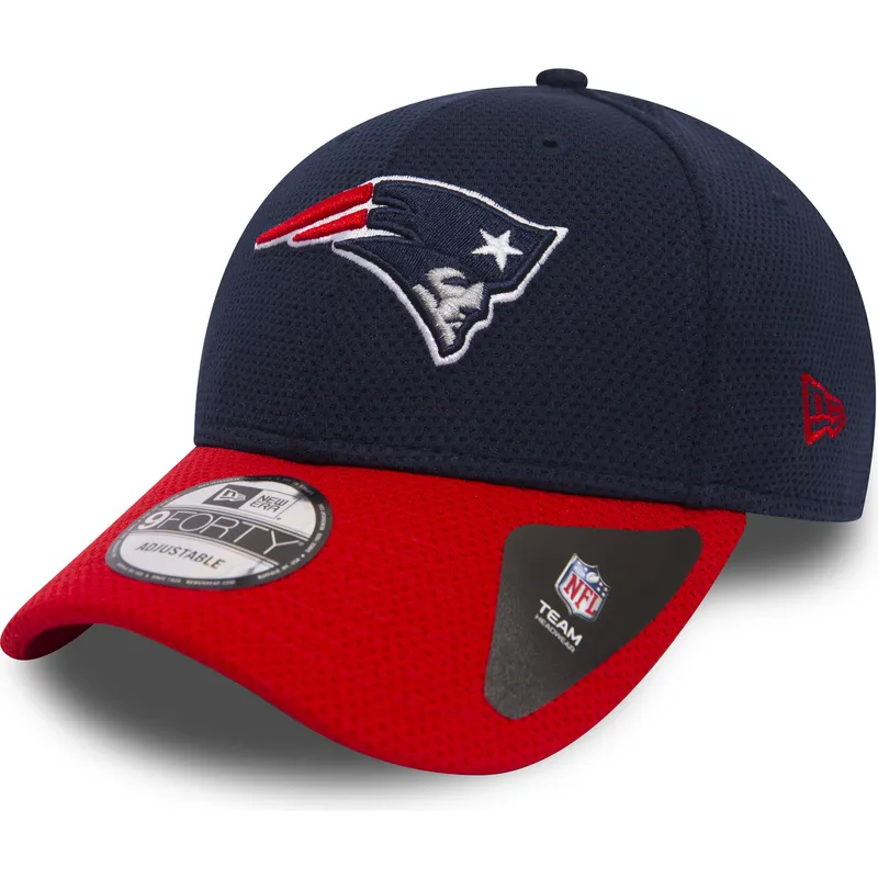 justerbar-marinebla-buet-kasket-med-rod-skygge-9forty-team-mesh-af-new-england-patriots-nfl-fra-new-era