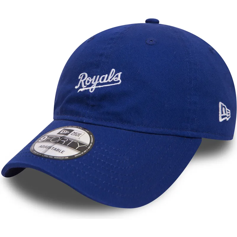 kansas-city-royals-mlb-new-era-9forty-mini-wordmark-justerbar-bla-buet-kasket