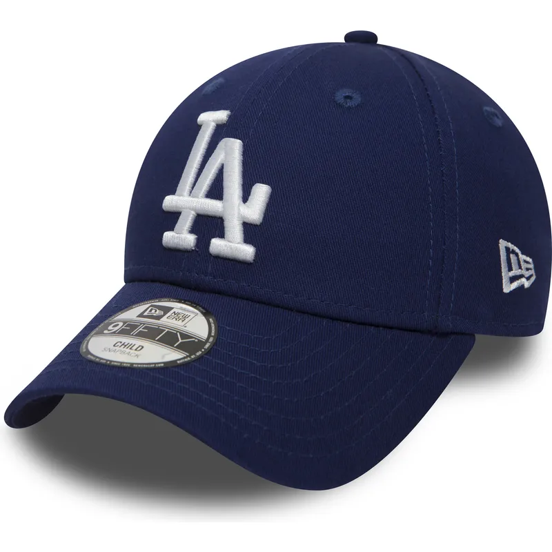 kasketter-buet-bla-justerbar-rem-til-barn-9forty-essential-fra-los-angeles-dodgers-mlb-af-new-era