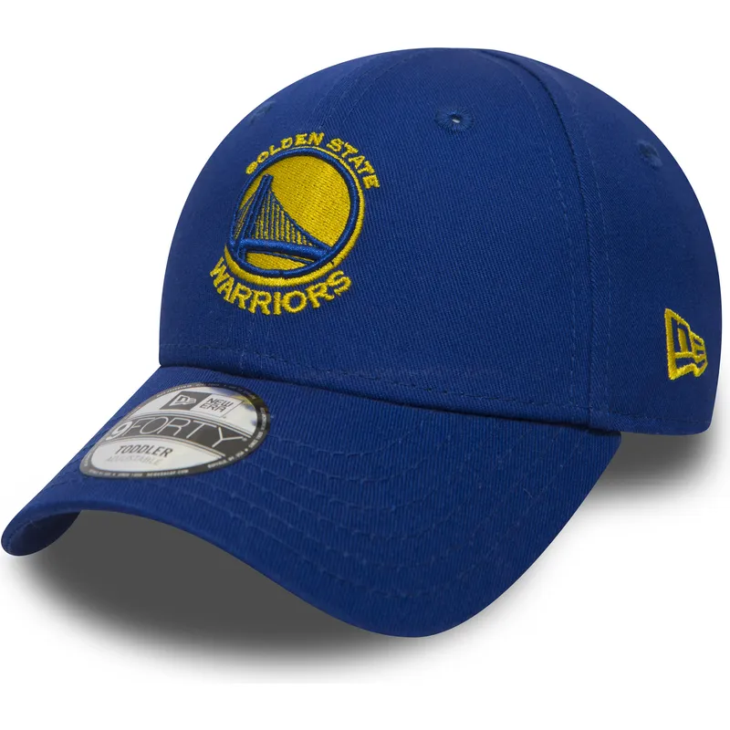 kasketter-buet-bla-justerbar-rem-til-barn-9forty-essential-fra-golden-state-warriors-nba-af-new-era