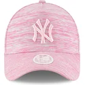new-era-new-york-yankees-mlb-9forty-a-frame-engineered-fit-justerbar-pink-cap-med-buet-skygge-og-pink-logo