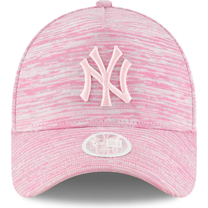 kasketter-buet-rosa-snapback-ajustable-9forty-a-frame-engineered-fit-fra-new-york-yankees-mlb-af-new-era
