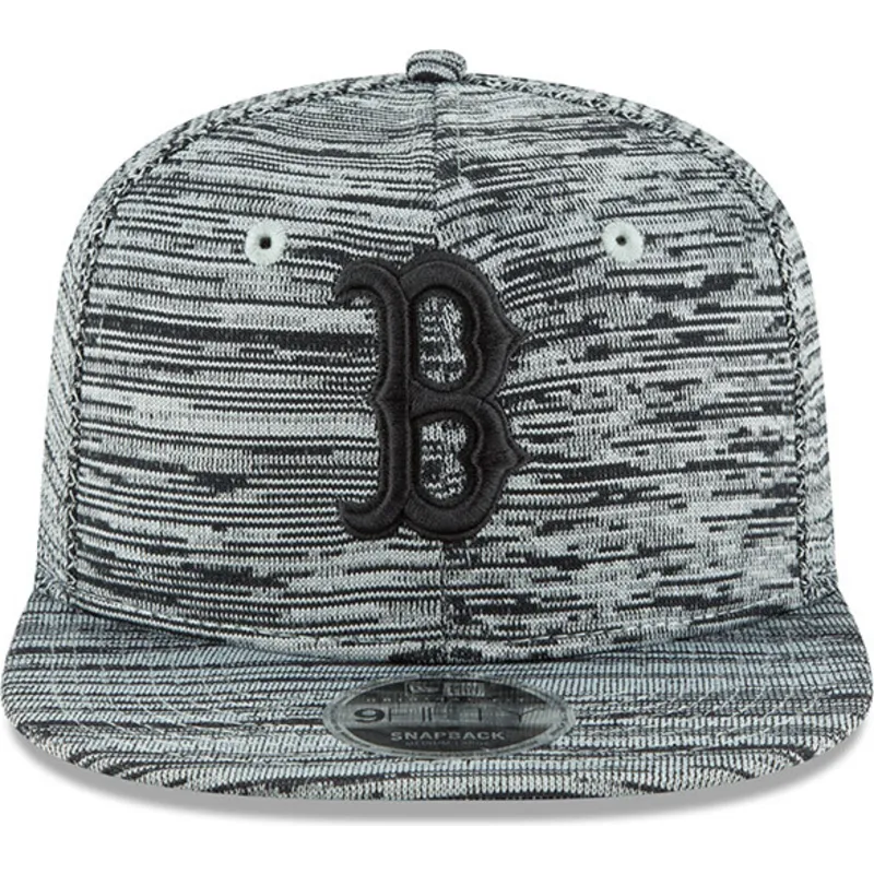 kasketter-flad-gra-snapback-negro-9fifty-engineered-fit-fra-boston-red-sox-mlb-af-new-era