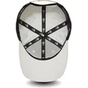 hvid-buet-snapback-kasket-med-bordeaux-logo-9fifty-nylon-pre-curved-fit-new-york-yankees-mlb-fra-new-era