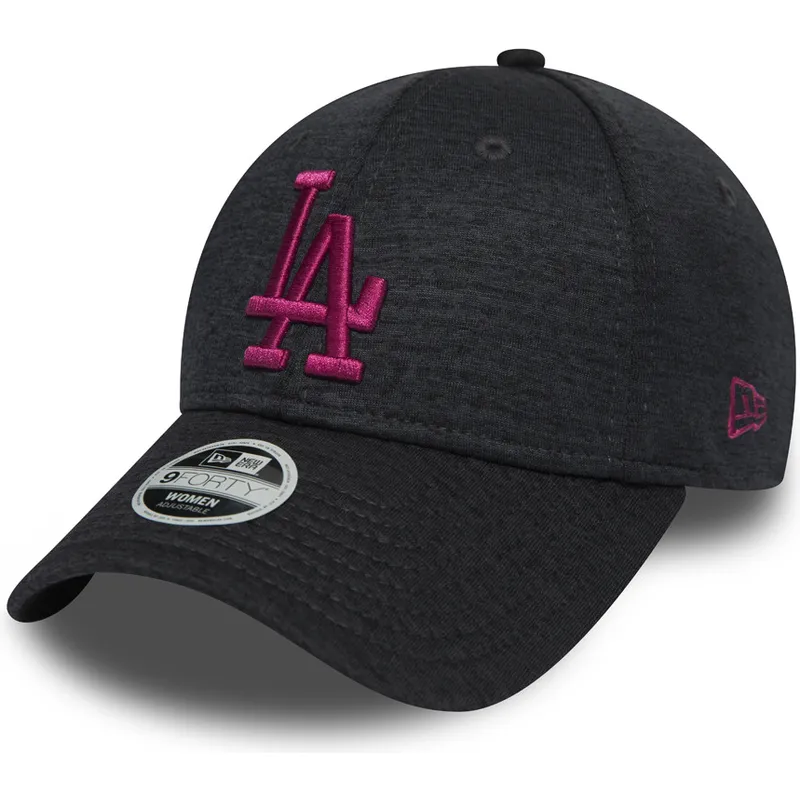 kasketter-buet-gra-justerbar-rem-rosa-9forty-essential-jersey-fra-los-angeles-dodgers-mlb-af-new-era