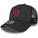 new-era-new-york-yankees-mlb-9forty-essential-jersey-gra-trucker-kasket