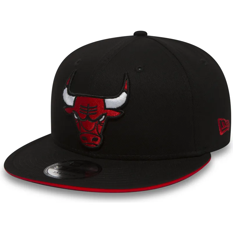 kasketter-flad-sort-snapback-9fifty-team-fra-chicago-bulls-nba-af-new-era