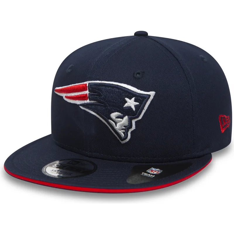 kasketter-flad-marinebla-snapback-9fifty-team-fra-new-england-patriots-nfl-af-new-era