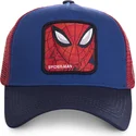 kasketter-buet-bla-snapback-spider-man-marvel-comics-af-capslab