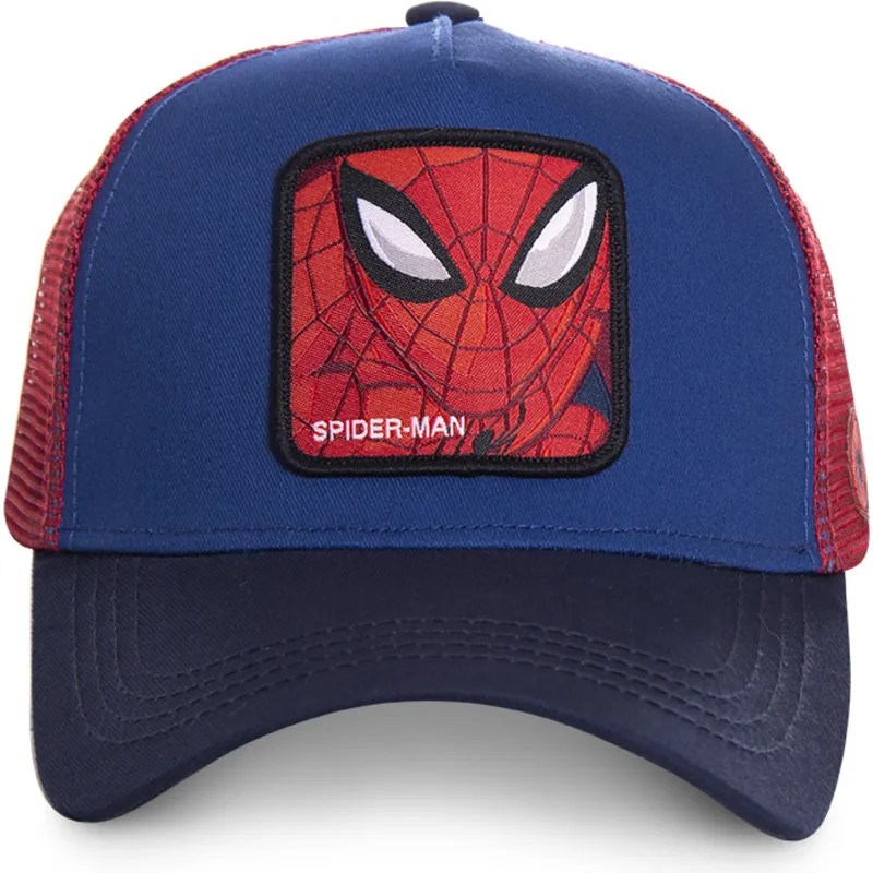 kasketter-buet-bla-snapback-spider-man-marvel-comics-af-capslab kasketter-buet-bla-snapback-spider-man-marvel-comics-af-capslab