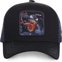 kasketter-buet-sort-snapback-venom-marvel-comics-af-capslab