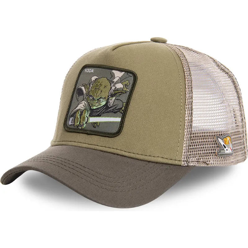 kasketter-buet-gron-snapback-yoda-star-wars-af-capslab