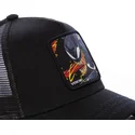 kasketter-buet-sort-snapback-venom-marvel-comics-af-capslab