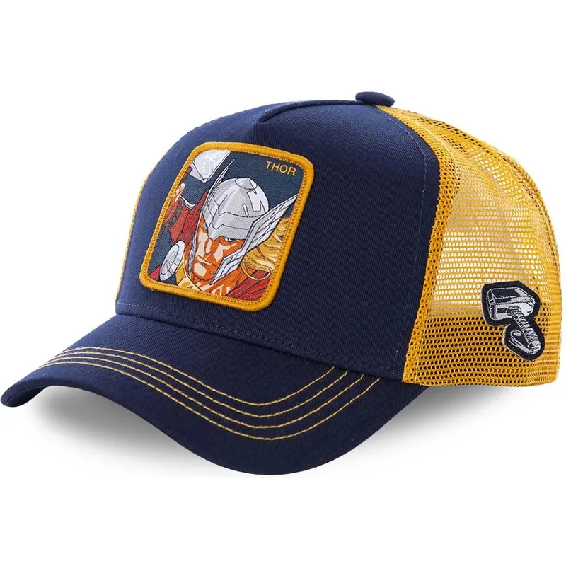 kasketter-buet-marinebla-snapback-thor-marvel-comics-af-capslab kasketter-buet-marinebla-snapback-thor-marvel-comics-af-capslab