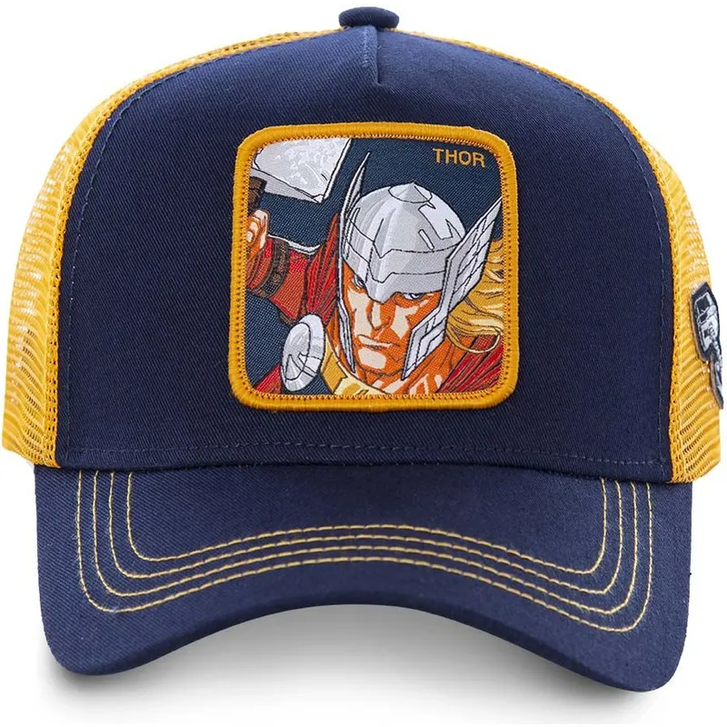 kasketter-buet-marinebla-snapback-thor-marvel-comics-af-capslab kasketter-buet-marinebla-snapback-thor-marvel-comics-af-capslab