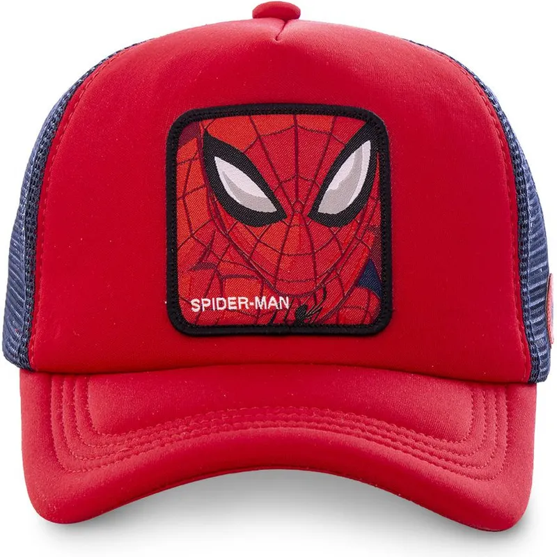 kasketter-buet-rod-snapback-spider-man-marvel-comics-af-capslab