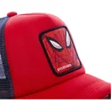 kasketter-buet-rod-snapback-spider-man-marvel-comics-af-capslab