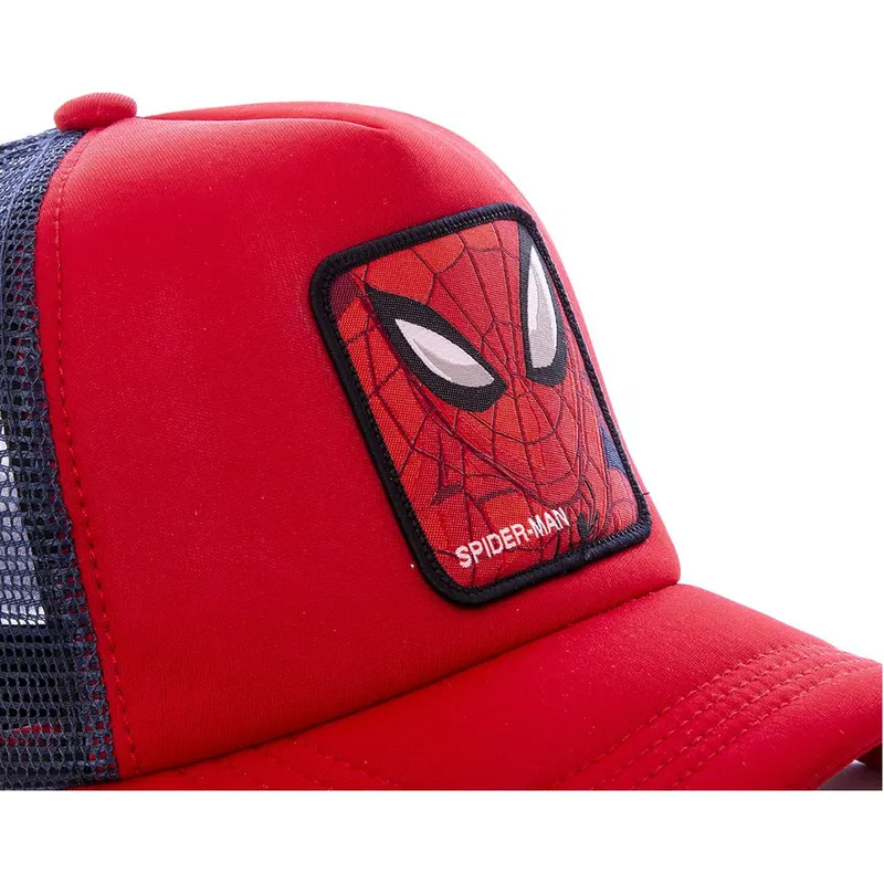 kasketter-buet-rod-snapback-spider-man-marvel-comics-af-capslab