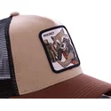 kasketter-buet-brun-snapback-rocket-raccoon-marvel-comics-af-capslab
