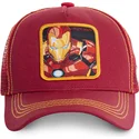kasketter-buet-rod-snapback-iron-man-marvel-comics-af-capslab
