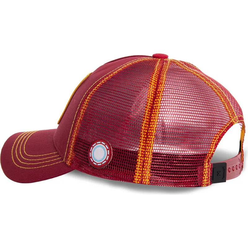 kasketter-buet-rod-snapback-iron-man-marvel-comics-af-capslab