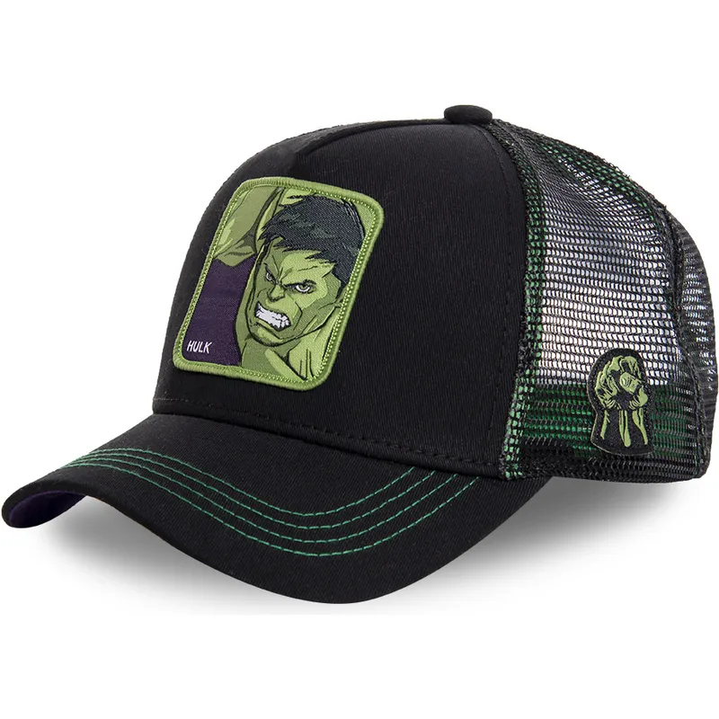 kasketter-buet-sort-snapback-hulk-marvel-comics-af-capslab
