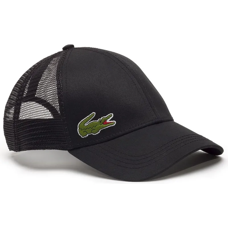 kasketter-buet-sort-justerbar-rem-af-lacoste kasketter-buet-sort-justerbar-rem-af-lacoste
