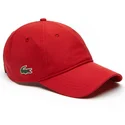 kasketter-buet-rod-justerbar-rem-af-lacoste