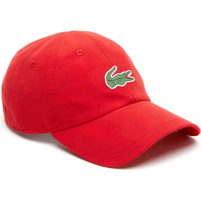 kasketter-buet-rod-justerbar-rem-af-lacoste