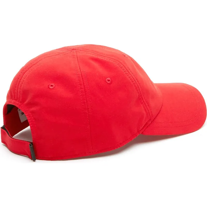 kasketter-buet-rod-justerbar-rem-af-lacoste