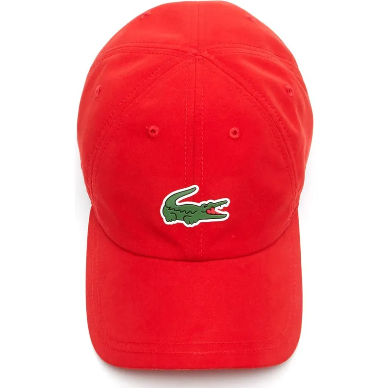 kasketter-buet-rod-justerbar-rem-af-lacoste
