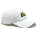 hvid-justerbar-kasket-med-buet-skygge-big-croc-gabardine-fra-lacoste