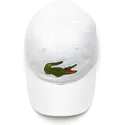 hvid-justerbar-kasket-med-buet-skygge-big-croc-gabardine-fra-lacoste