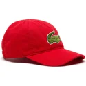 kasketter-buet-rod-justerbar-rem-af-lacoste