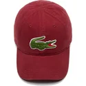 justerbar-bordeaux-buet-kasket-big-croc-gabardine-fra-lacoste