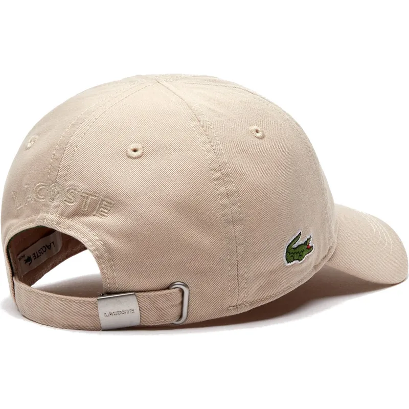 kasketter-buet-beige-justerbar-rem-af-lacoste