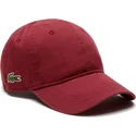 kasketter-buet-rod-justerbar-rem-af-lacoste