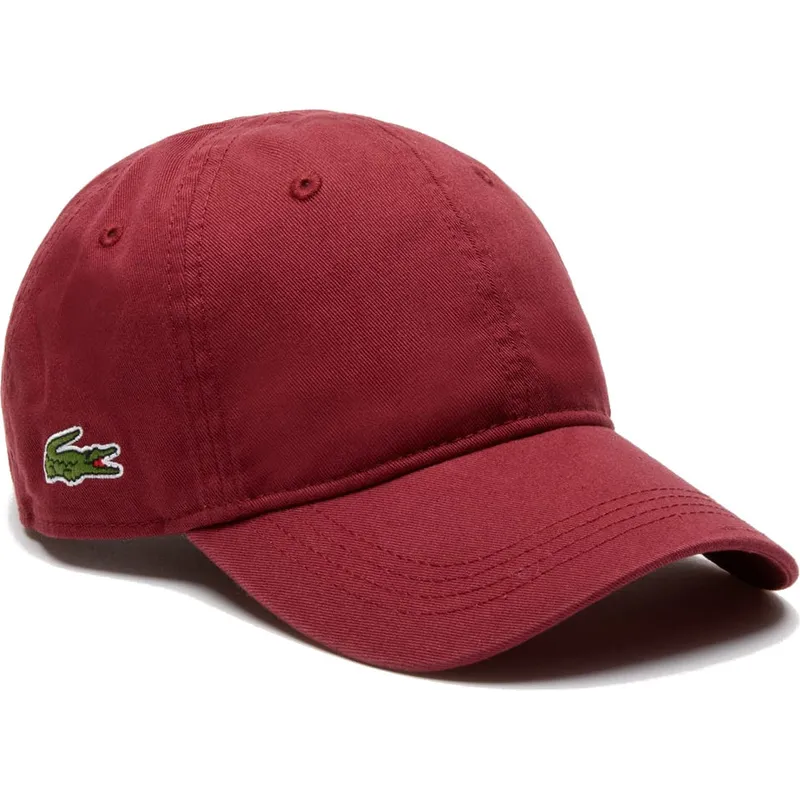 kasketter-buet-rod-justerbar-rem-af-lacoste kasketter-buet-rod-justerbar-rem-af-lacoste