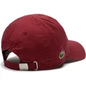 kasketter-buet-rod-justerbar-rem-af-lacoste