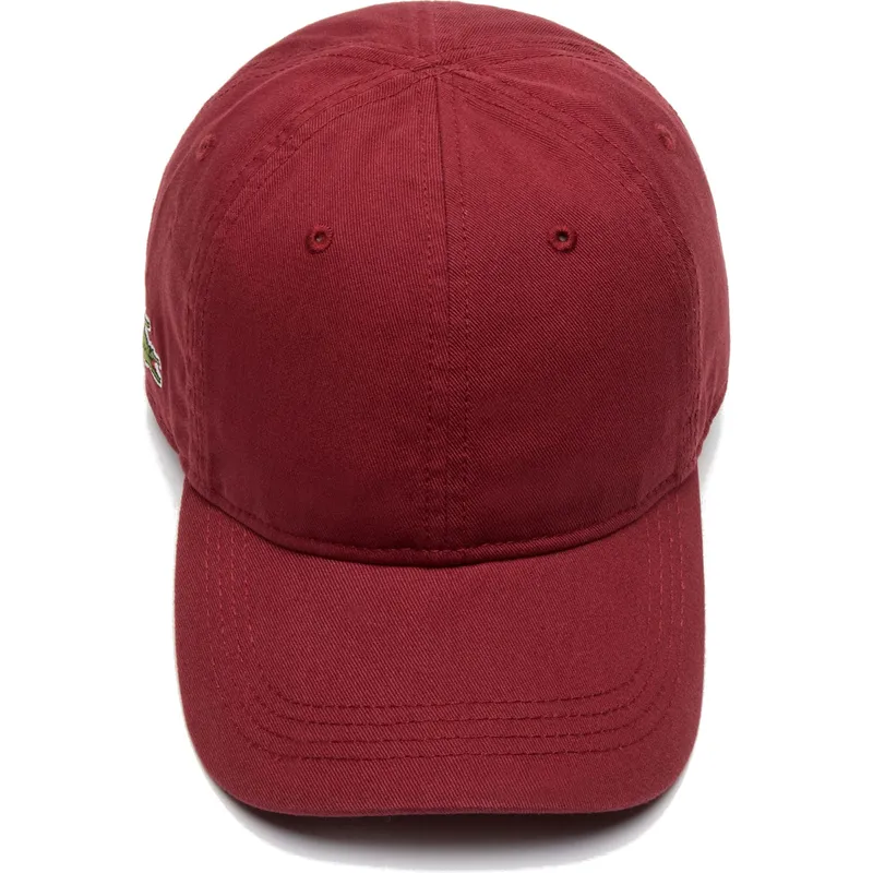 kasketter-buet-rod-justerbar-rem-af-lacoste kasketter-buet-rod-justerbar-rem-af-lacoste