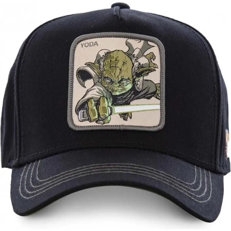 kasketter-buet-sort-snapback-yoda-star-wars-af-capslab