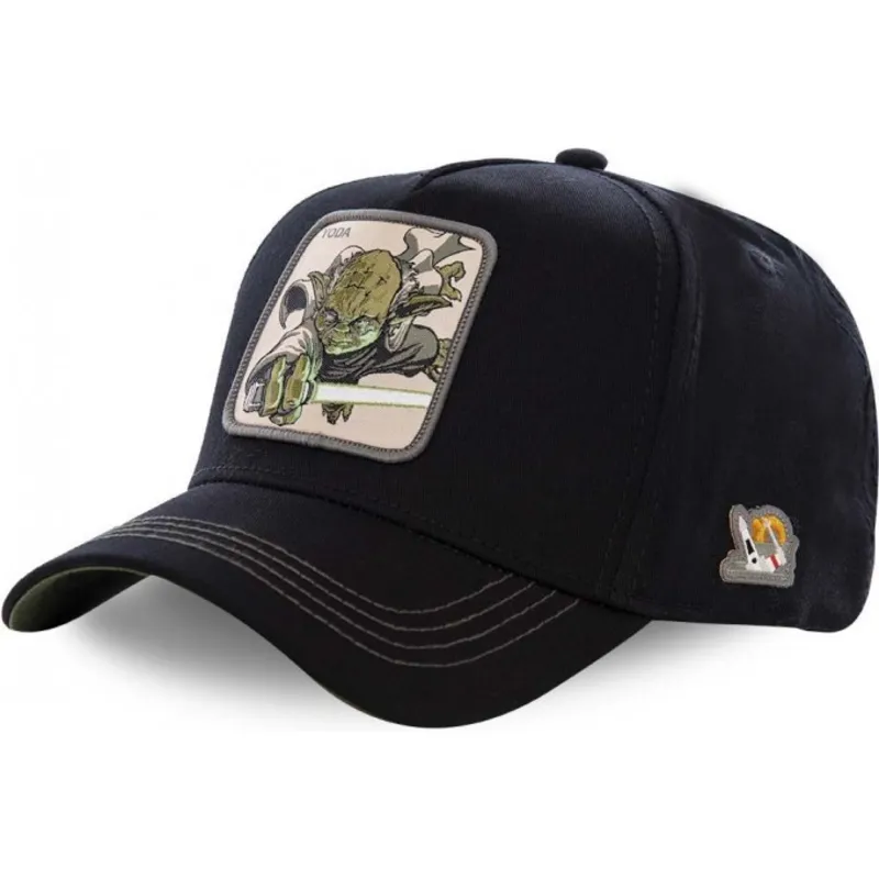 kasketter-buet-sort-snapback-yoda-star-wars-af-capslab