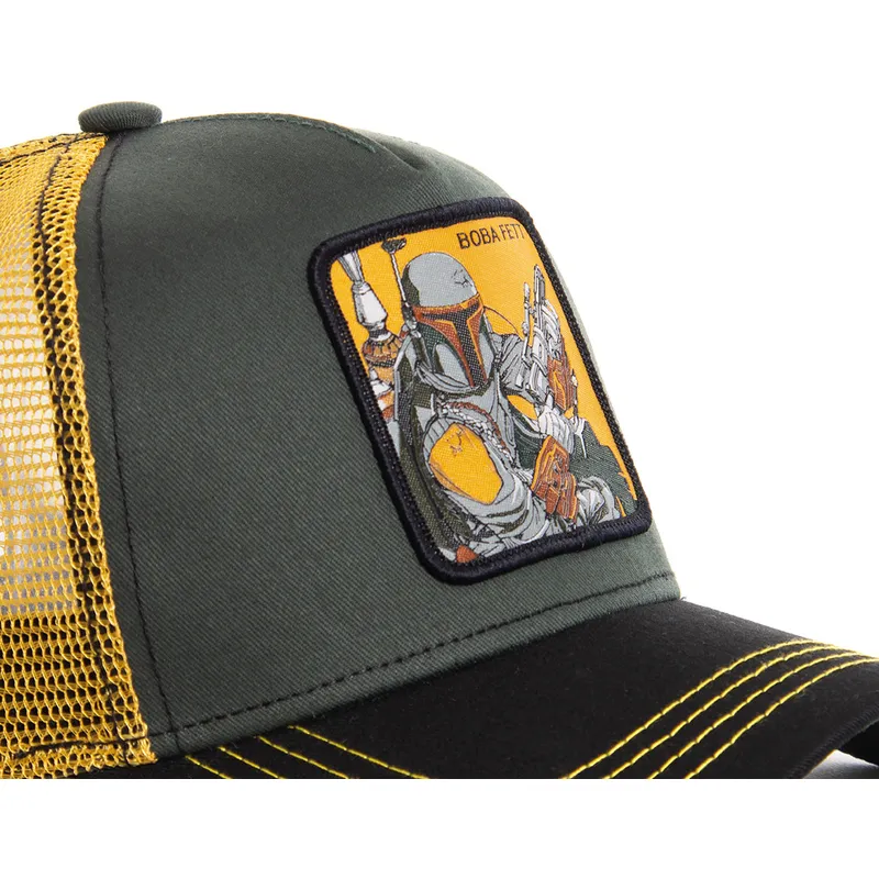 kasketter-buet-gron-snapback-boba-fett-star-wars-af-capslab