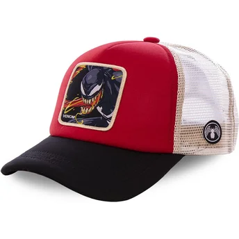kasketter-buet-rod-snapback-venom-marvel-comics-af-capslab