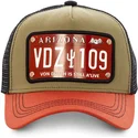 gorra-trucker-brun-sort-og-orange-med-arizona-ari2-plade-fra-von-dutch