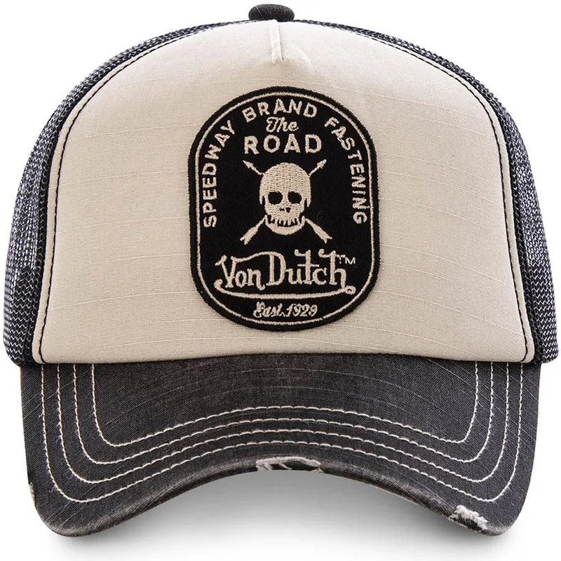 kasketter-buet-gra-justerbar-rem-af-von-dutch